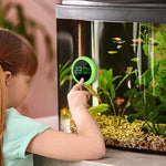 Qpets Wireless LED Aquarium Thermometer for Fish Tanks with 0–60 °C Range and 5‑Second Sensor | LCD Display Stick‑On Design