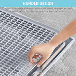 Qpets Cat Litter Tray for Home Use featuring Dual Layer Mesh Grid 42cmx28.5cm Design