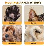 Qpets Dog Paw Hair Trimmer with 18mm Head and LED Light for Paws Ears and Butt | USB Rechargeable