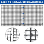 Qpets Fish Tank Divider Kit for Aquariums with Mesh Screen and Suction Cups 12PCS 30x30cm