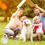 Folding Pet Water Dispenser 350ml Portable Gravity-Fed Leak Proof Design Food Grade PP Transparent Fashion Material Water Bottle with Drinking Cup for Dog, Cat