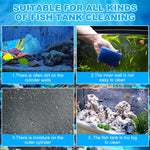 Qpets Magnetic Algae Cleaning Scrub Brush for Aquarium Glass with Floating Turtle Design | Double-Sided Cleaner Tool