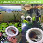 Qpets Floating Betta Fish Rest Dome with 3.9 in Hammered Cutout Design | Safe Tank Shelter