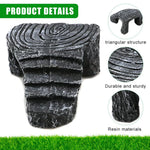 Qpets Resin Turtle Basking Platform for Small Tanks with Triangle Structure and Stair Design 13.5x11x5.5 cm