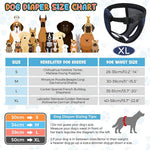 Qpets Female Dog Diapers for Heat and Incontinence with 6 Pads and Breathable Mesh Pants