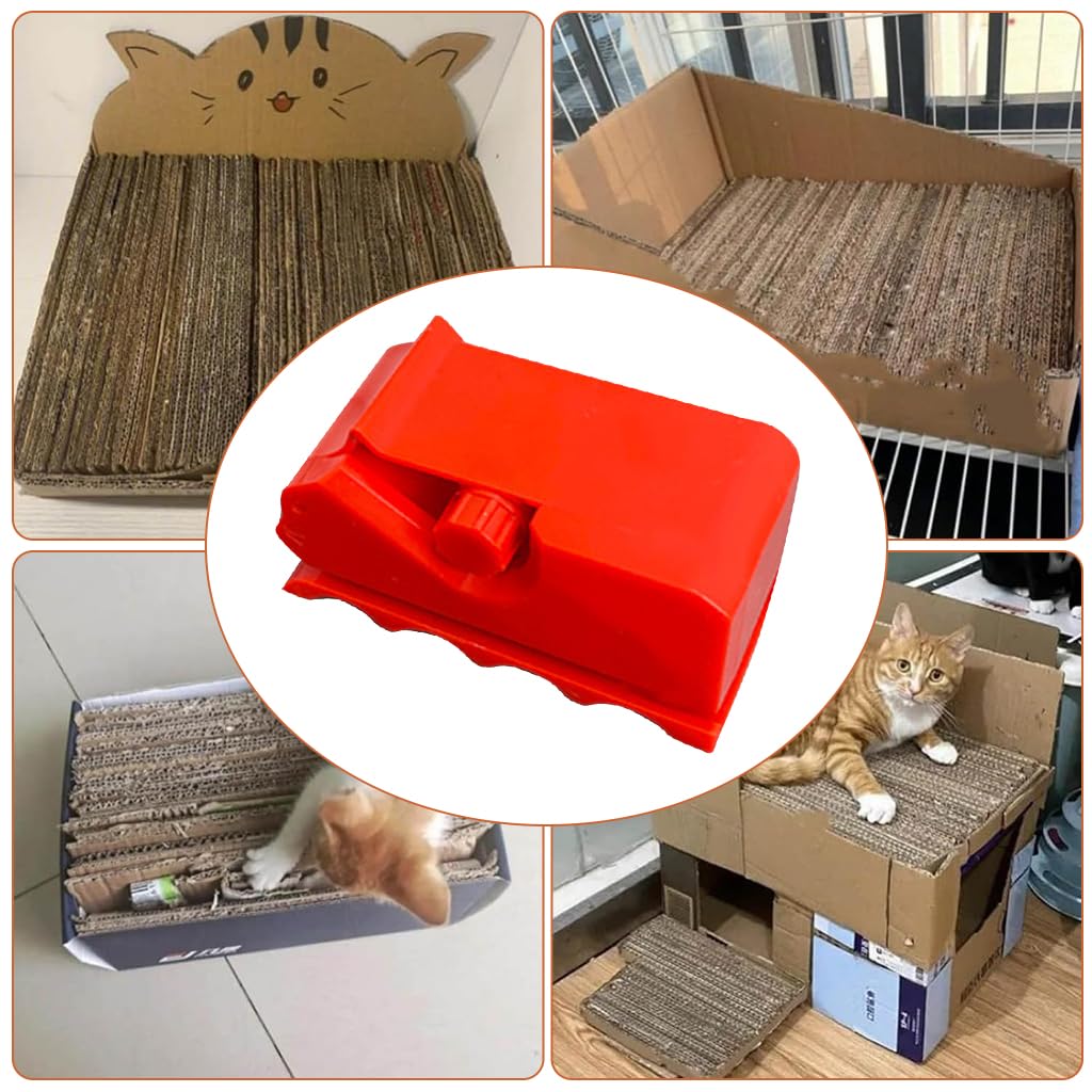 Qpets Cardboard Box Panel Cutter for DIY Cat Scratchers with Ergonomic Handle | Portable Craft Tool