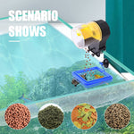 Qpets Automatic Aquarium Fish Feeder for Vacation Feeding with Dual Feed Boxes and Timer