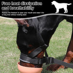 Qpets Dog Head Collar for Training Control with D-Ring and Quick Release Buckle | Adjustable Fit 30–60 cm with Soft Leather Liner for Small to Medium Dogs