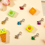 4 Pieces Pet Bells for Collars Loud Dog Bells Key Rings Dog Bell Collar Charm Dog Triple Bell Pendant for Dogs Cat Collar Decoration and Training