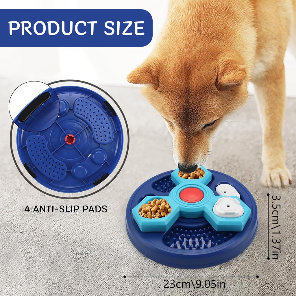 Qpets Lick Pads for Dogs featuring Anti Slip Suction Cups with 20CM Food Grade Silicone | 7.9in Square Slow Feeding Mat for Bathing and Grooming