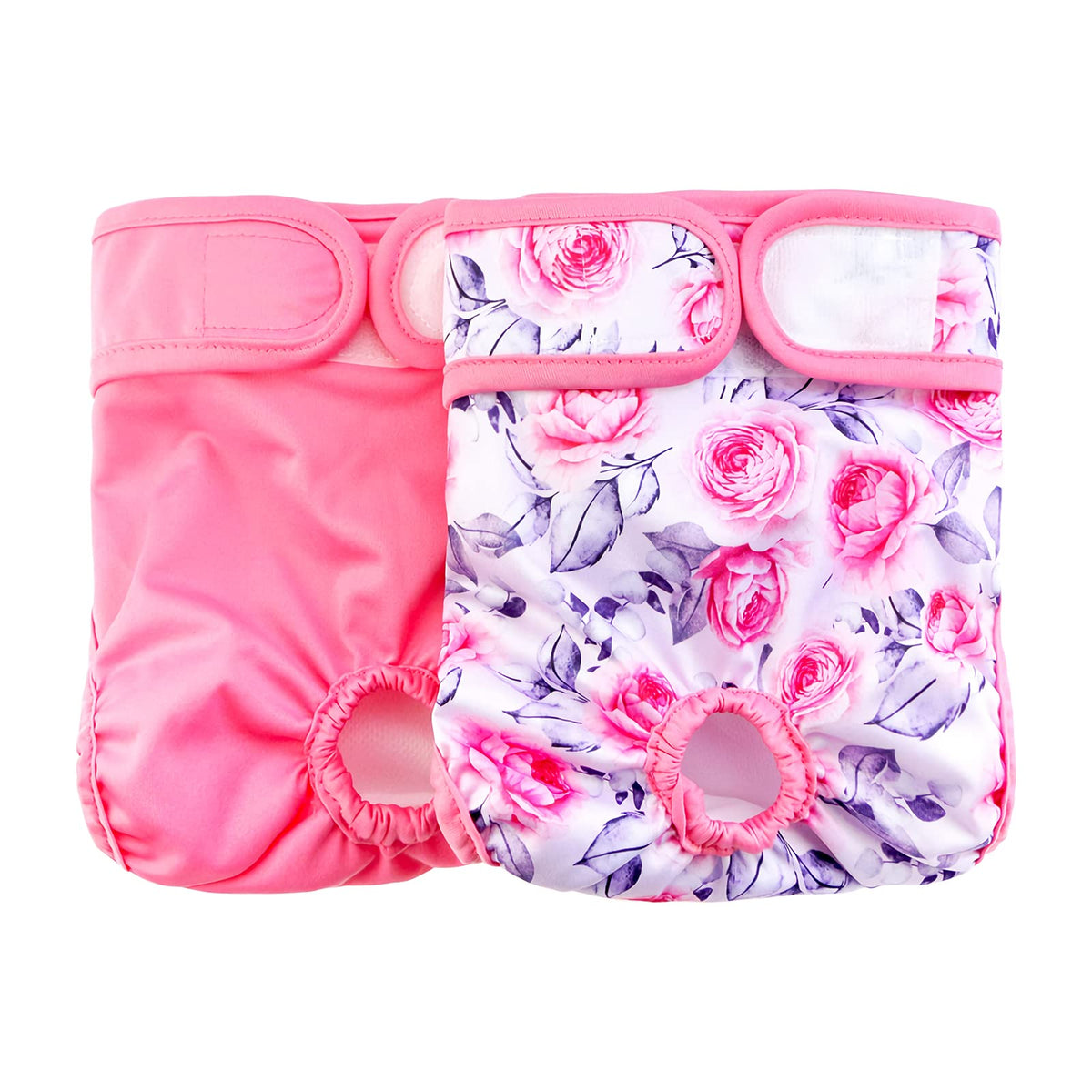 Qpets Diaper for Dogs Female with 160ml Absorption featuring Mesh Lining | 2 Pack Reusable