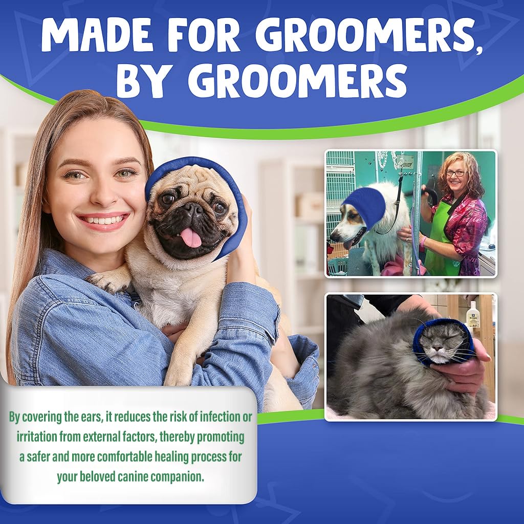 Qpets Dog Headgear for Cold Weather and Ear Protection with Soft Dacron Fabric | 30–51cm Fit