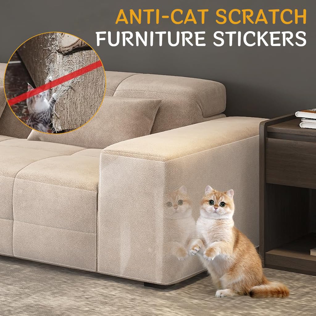 Qpets Cat Scratcher Tape for Furniture Protection with 0.12mm Thick Layer 30x300cm 2pcs