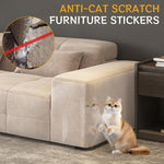 Qpets® Thicken Leather Couch Protector Sticker 11.8x118 Inches Transparent Thicken Furniture Anti-Scratch Protective Sticker Cuttable Leather Couch Protector Stickerfor Families with Cats, Dogs