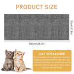Qpets Cat Scratch Pad for Wall and Floor Furniture Protection 30x100cm Grey 3pcs