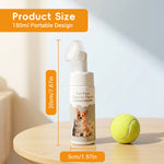 Qpets Dog Paw Cleaner Foam with Silicone Brush | No Rinse Pet Paw Cleanser for Dogs & Cats