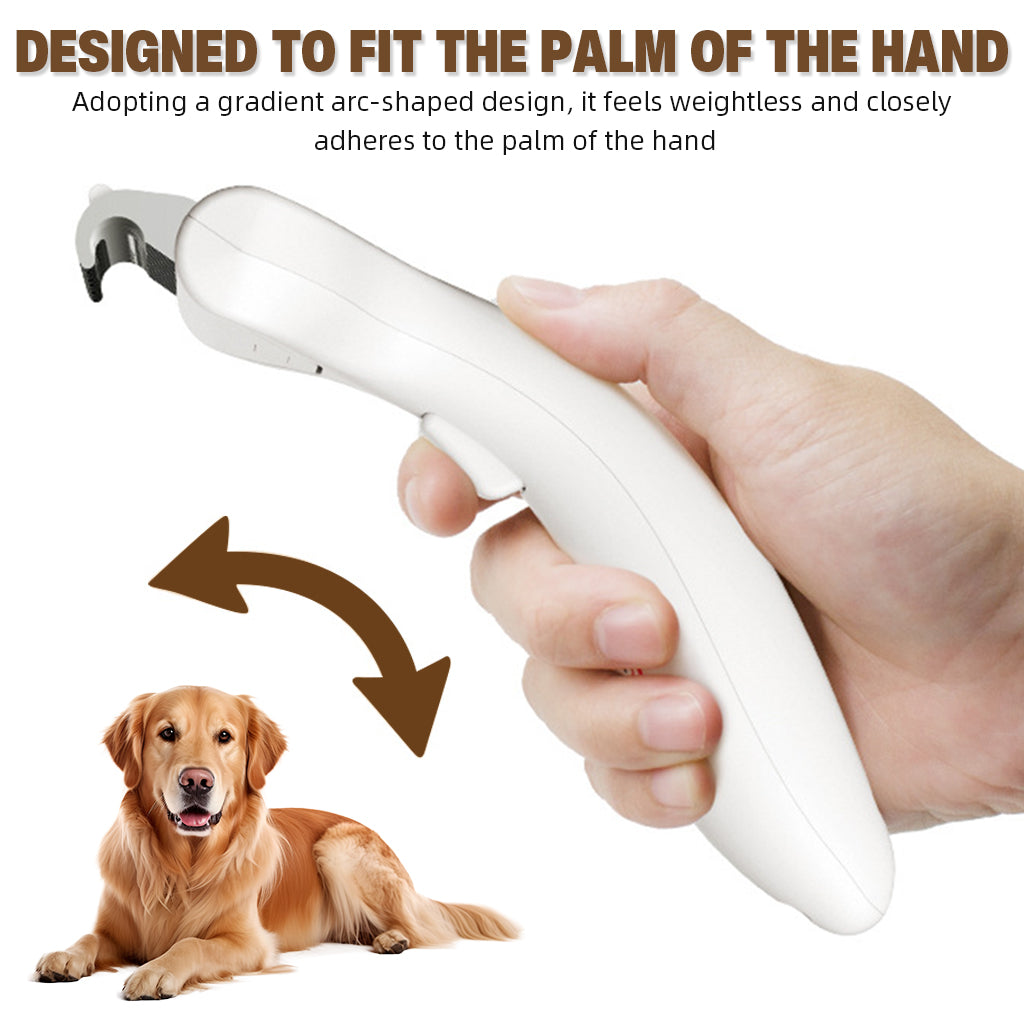 Qpets® Pet Grooming Brush Deshedding Hair Brush Self-cleaning Slicker Brush Underfur Rake Untangling Brush for Small Knots and Mats Dog Cat Hair Grooming Brush