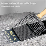 Qpets Metal Litter Scoop for Cat Potty Cleanups with 14cm Ergonomic Handle | 3PCS Set