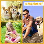 4 Pieces Pet Bells for Collars Loud Dog Bells Key Rings Dog Bell Collar Charm Dog Triple Bell Pendant for Dogs Cat Collar Decoration and Training