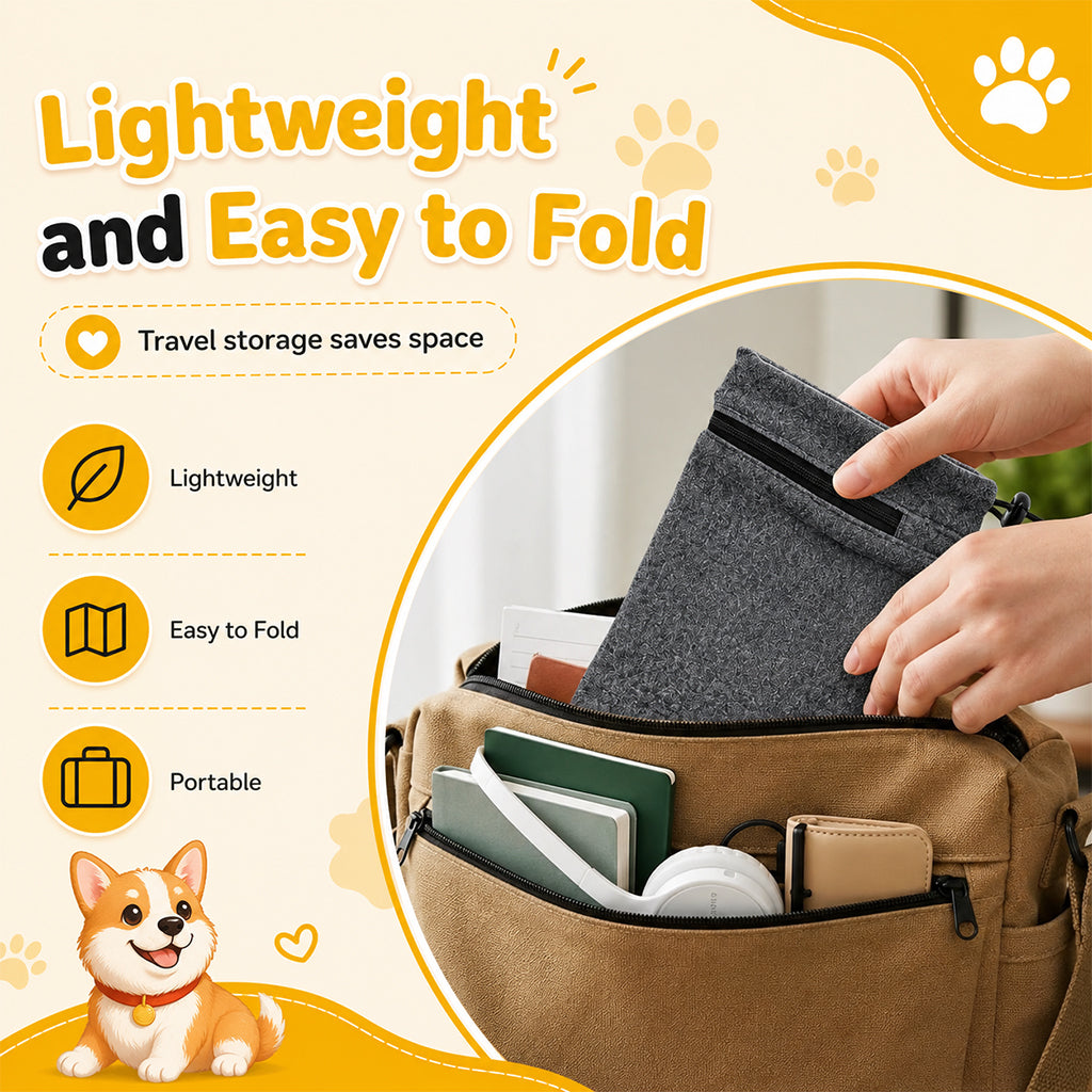 Qpets Dog Ear Hood, Size M, 16 x 19 cm, Adjustable Dual Zippers and Soft Lining