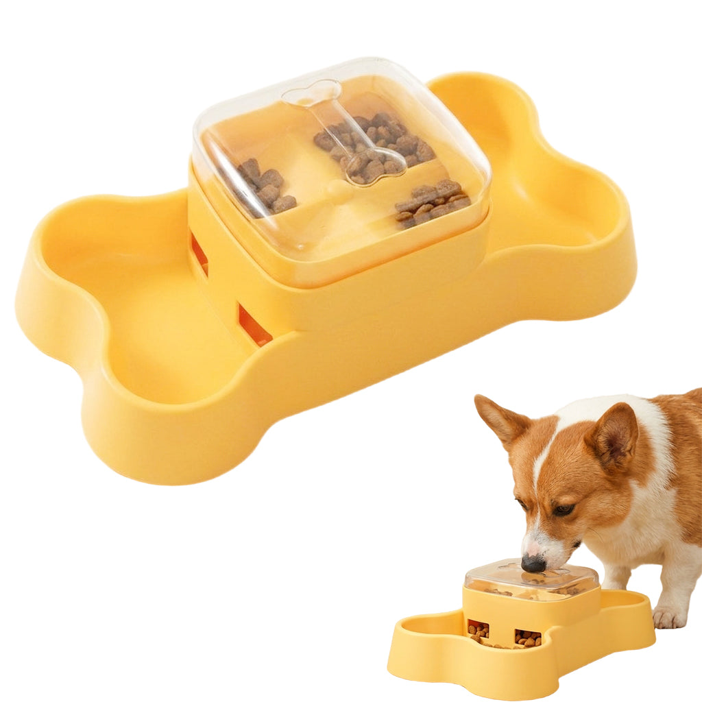 Qpets Interactive Dog and Cat Treat Dispenser Puzzle Feeder for Slow Eating and Enrichment Play