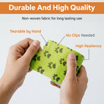 Qpets Self-Adhesive Non-Woven Elastic Pet Recovery Wraps with Paw Print for Cats and Dogs