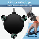 Qpets Aquarium Air Stone Diffuser with Fine Bubbles, 12cm Ceramic Disc and 3 Suction Cups