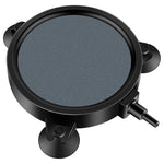 Qpets Aquarium Air Stone Diffuser with Fine Bubbles, 12cm Ceramic Disc and 3 Suction Cups