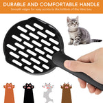 Qpets® Wall-Mountable Cat Litter Scoop, Rust-Proof Cat Litter Scoops, Space-Saving Sifting Shovel for Efficient Clump Cleaning, Perforated Shovel with Storage Case & Clump-Sifting Design Keeps Tidy