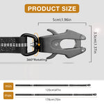 Qpets® Dog Leash, Stretchy Dog Leash with Dual Control Handles, Reflective Stitches Leash with 360 ° Swivel Clasp, Large Breeds Pet Leashes for Walking