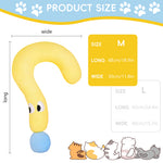 Qpets Soft Pet Pillow for Cats and Dogs featuring Plush Question Mark Shape | Cozy All Season Cushion
