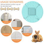 Qpets Silicone Dog Slow Feeder for Healthy Eating with 6 Maze Patterns and Folding Design