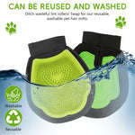 Qpets® Pet Hair Removal Gloves, Double-Sided Dematting & Lint Remover Dog Deshedding Glove, Breathable Mesh Fabric Design TPR Soft Bristle Massage Glove for Dogs & Cats