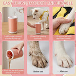 Qpets® Dog Paw Cleaning Cup, Portable Dog Paw Washer with Soft TPR Bristles Design, 360 ° Rotation Cleaning Cup Removes Mud & Dirt After Walks for Cat & Dog Paws
