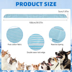 Qpets® Cooling Bandana for Dogs & Cats, Reusable Neck Wrap Pet Cooling Collar, Evaporative Water Activated Scarf with Cute Print for Heat Relief Perfect for Walks & Outdoor Play