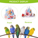 Qpets® Bird Harness and Leash Set for Parrots, Adjustable Escape-Proof Shoulder Strap Parrot Harness with Hook & Loop, 51 Inch Elastic Training Cord - Safe Flight Suit for Small Medium Birds, M
