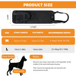 Qpets® Dog Lift Harness Oxford Cloth, Hook and Loop Closure Dog Rear Support Harness Walking Assistant, Built in Zipper Pocket, Breathable Mesh Liner, for Elderly & Disabled Dogs, M