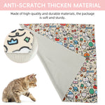 Qpets® 27.5'' Cat Swaddle Wrap with Self-Closure, Pet Grooming Restraint Towel, Anti-Scratch Cat Bath Wrap for Nail Trimming, Vet Care & Medication Handling, Tablet, Laptop & Camera Protection