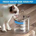 Qpets® 10Pcs Cat Water Fountain Filters, NonWoven Cat Water Dispenser Filter Replacement Pet Filter with Activated Carbon and Resin Compatible with Most Automatic Cat Water Dispenser, 11x1cm