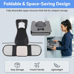 Qpets Foldable Pet Backpack Carrier with Breathable Mesh and Transparent Panels for Cats and Small Dogs