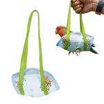 Qpets® Parrot Travel Cage - Escape-Proof Vest Harness | Bird Carrier with Handle Parakeet Travel | Escape-Proof Outdoor Vests for Cockatiel Parakeet Finch Outdoor Indoor Walking Park Garden-Blue-XL