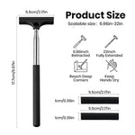 Qpets® Aquarium Algae Scraper Brush Silicone Fish Tank Cleaner with Long Handle for Glass Aquariums and Home Kitchen Cleaning