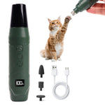 Qpets Electric Pet Nail Grinder for Dogs and Cats with LED Light and Adjustable Speed