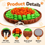 Qpets Dog Snuffle Mat for Slow Feeding and Training: Soft Felt, Machine Washable, Home and Travel Use