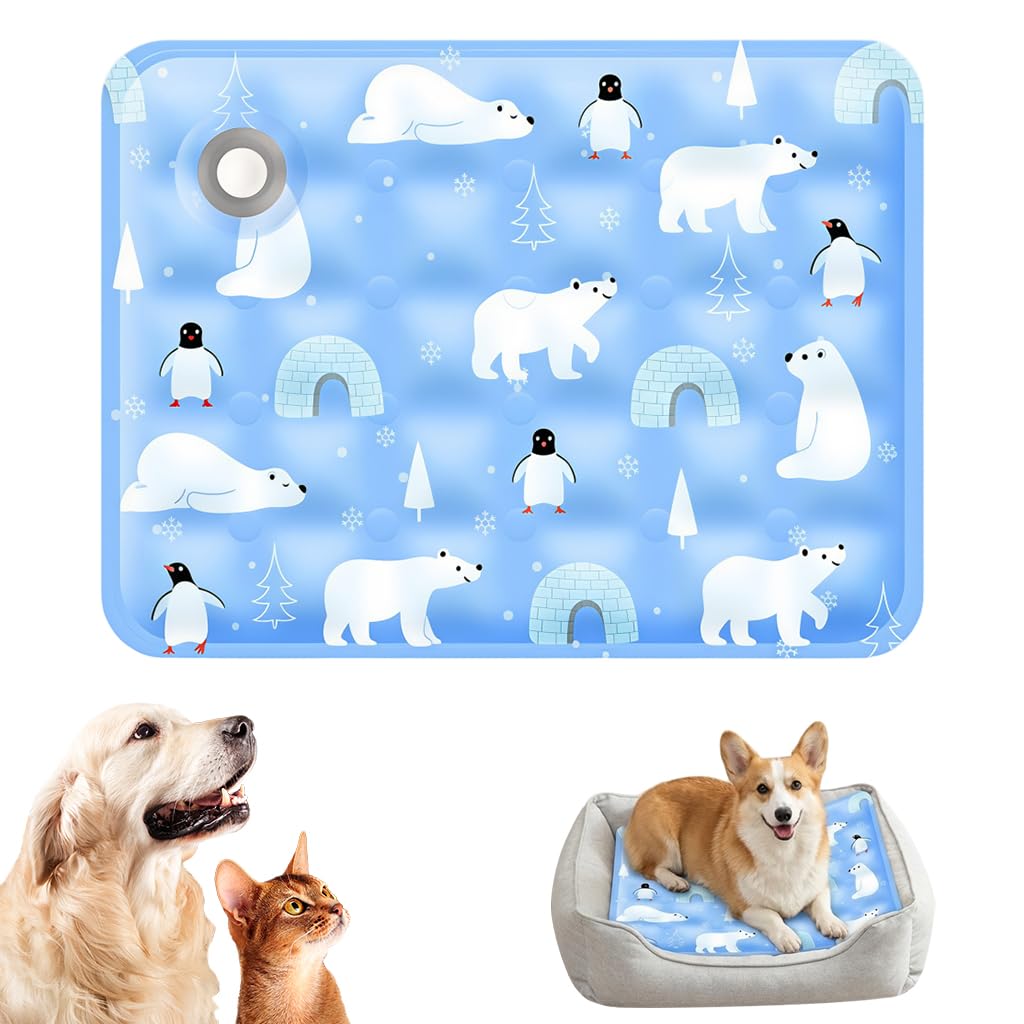 Qpets Pet Cooling Mat for Dogs & Cats, Water-Filled Cooling