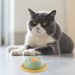 Qpets® Cat Treats Slow Feeder Licking Pad Food Grade Safe Cat Snack Dispensing Plate Detachable Treats Licking Dispenser Plate Easy to Clean