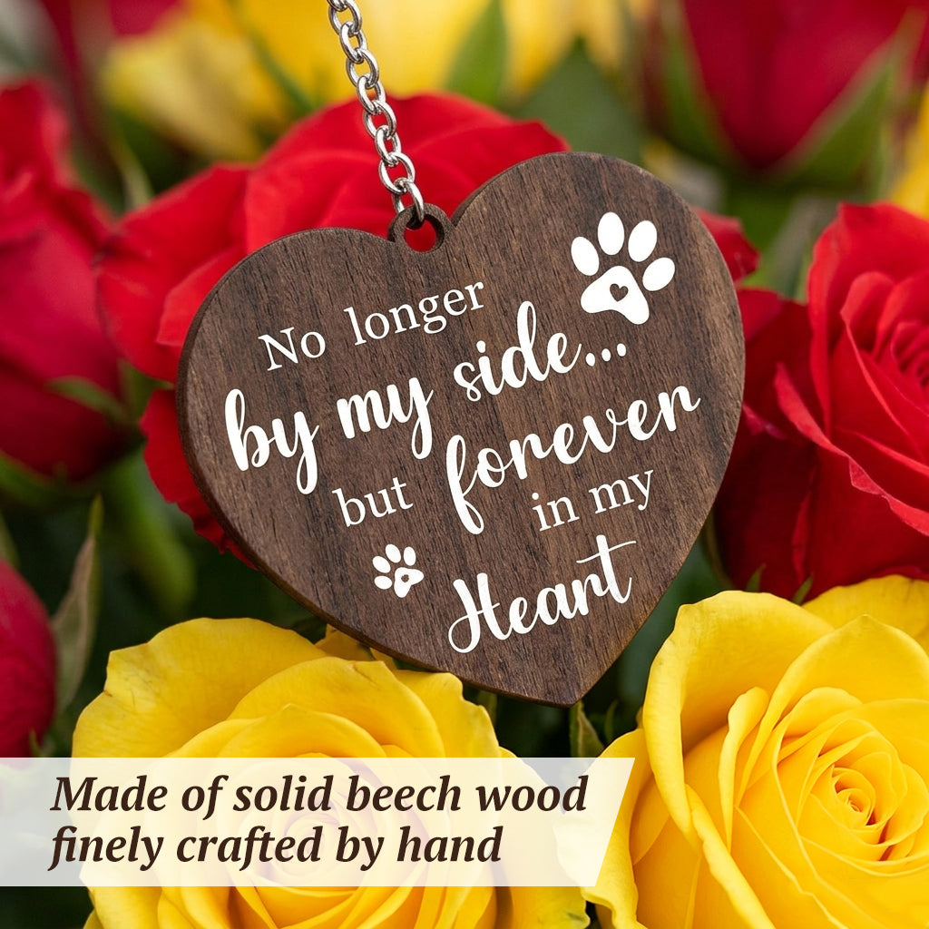 Qpets Rotating Pet Photo Frame – Double-Sided Wooden Display