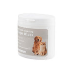 Qpets 3-in-1 Natural Cotton Pet Finger Wipes for Dogs and Cats, Teeth, Ears and Eyes, 50 Count