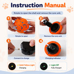 Qpets Interactive Dog Ball with 10mm ETPU Shell, Two Play Modes and IPX7 Waterproof Design
