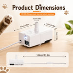 Qpets Cat Water Fountain Replacement Pump with LED Switch for 50oz, 95oz and 108oz Fountains